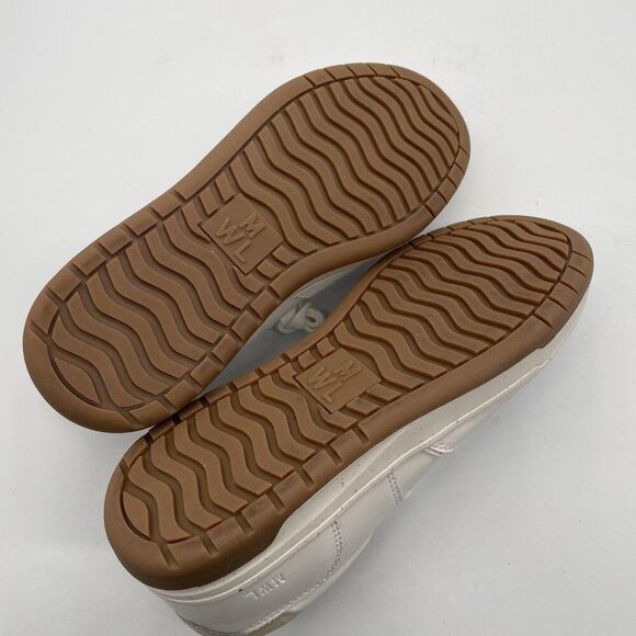 Madewell MWL Court Shoes Sz 7.5 White Leather Low Top‎ Sneakers Tennis Preppy main image 5
